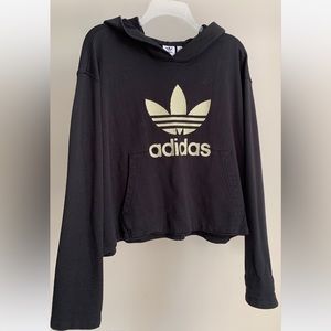 Adidas Cropped Trefoil Sweatshirt